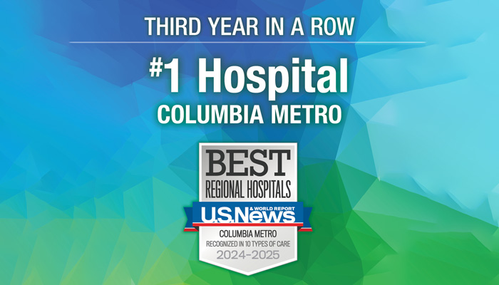 U.S. News & World Report Recognizes Lexington Medical Center as Best Hospital for Third Year in a Row