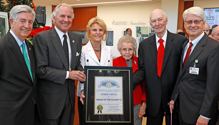 Governor Henry McMaster Presents Order of the Palmetto to George Rentz