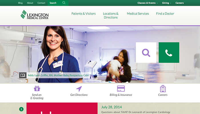 Lexington Medical Center Earns Two Gold Web Health Awards